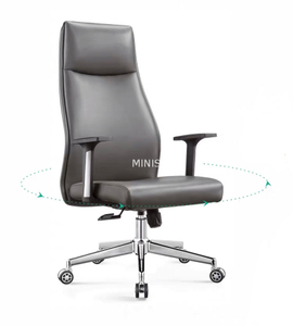 Chaises de bureau en cuir rotatives réglables et durables confortables